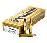 Gorilla Ammunition Match .300 AAC Blackout 110 Grain Spitzer Brass Cased Rifle Ammunition