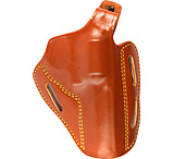 Gould & Goodrich Three Slot Pancake Concealment OWB Belt Holster, Ruger 4in BBL & Similar, Right Hand, Chestnut Brown, 803-94