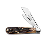 Image of Great Eastern GEC Northfield UN-X-LD Knife Sambar Stag Black Plum Jigged Bone 2.5 Polish D06D9E5C