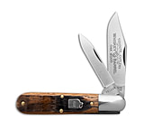 Image of Great Eastern GEC Tidioute Cutlery Bullet Barlow Pocket Knife Whiskey Barrel Oak 2.8 Satin 33818BE2