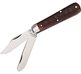 Image of Great Eastern Farmboy Folding Knife,Rust Red Jigged Bone Handle