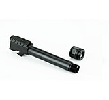 Griffin Armament Glock Barrel, Gen 5 G19 threaded 1/2x28 w/ Griffin Micro Carry Comp, Black, GAG19G5TB