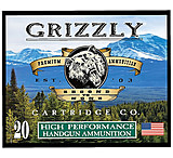 Grizzly Ammo GC38SP+P9 38Special+P 148gr Full Metal Jacket Flat Point 20 Per B