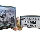 Grizzly Cartridge 10 mm 200 Grain Full Metal Jacket-Flat Point Pistol Ammunition