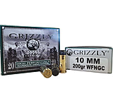 Grizzly Cartridge 10 mm 200 Grain Wide Flat Nose Gas Checked Pistol Ammunition