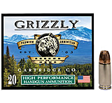 Grizzly Cartridge 9MM+P+ 124 Grain Jacketed Hollow Point Brass Cased Pistol Ammunition