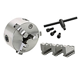 Image of Grizzly Industrial 3-Jaw Plain Back Scroll Chuck