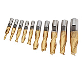 Image of Grizzly Industrial HSS TiN Coated Flute End Mills