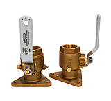 Image of GROCO 1-1/2&quot; Bronze Tri-Flanged Ball Valve/Seacock