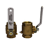 Image of GROCO 1/4&quot; NPT Bronze In-Line Ball Valve