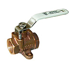 Image of GROCO 3/8&quot; NPT Bronze Inline Fuel Valve