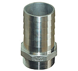 Image of GROCO 1-1/2&quot;&quot; NPT x 1-1/2&quot; ID Stainless Steel Pipe to Hose Straight Fitting