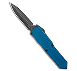Image of Guardian Tactical GTX-025 Dagger OTF Knife Blue Aluminum 2.75 Dark Stonewash E06CB45F