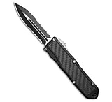 Image of Guardian Tactical RECON-035 G2 D/E OTF Knife Black Al + CF 3.3 Two-Tone Serr F320EF33