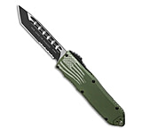 Image of Guardian Tactical RECON-ELITE OTF Auto Knife Tanto OD Green 4 Black Serr E373FB85