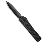 Image of Guardian Tactical Scout D/E OTF Knife Black Aluminum 3.5 Black Elmax 21D48239