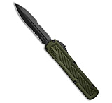Image of Guardian Tactical Scout D/E OTF Knife OD Green Aluminum 3.5 Black Serr Elmax 9FE7CA64