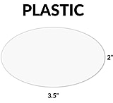 Image of Gun Storage Solutions Gss Blank Plastic Oval Tagsfor Displaying Gun Info 50-pack