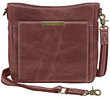 Image of Gun Tote'n Mamas Distressed Leather Slim X-Body RFID Purse - Women's