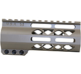 Image of Guntec USA AIR-LOK M-LOK Compression Free Floating Handguard With Monolithic Top Rail