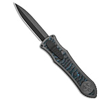 Image of Hawk Knife Designs G&amp;G Hawk Custom Deadlock Model C D/A Dagger OTF Knife Ti/Blue CF 3.5 DLC 9F9BB3CD