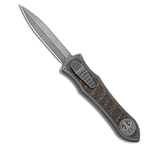 Image of Hawk Knife Designs G&amp;G Hawk Custom Deadlock Model C OTF Knife Snakeskin CF/SW Ti 3.5 SW MagnaCut 0A0CF06D