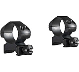 Image of Hawke Sport Optics Precision Steel 1in Rings Weaver w/ Nut - 2-Pieces