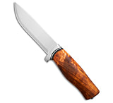 Image of Helle Knives GT Fixed Blade Knife Curly Birch Wood 4.7 Satin 14C28N C6089B71