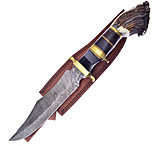 Image of Hen &amp; Rooster Bowie Deer Stag Damascus