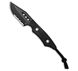 Image of Heretic Knives Kobold Fixed Blade Knife Black G-10 2.625 Black Serr E1A457E6