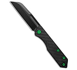 Image of Heretic Knives Heretic Jinn Slip Joint Knife MagnaCut Carbon Fiber w/ Green 3 Black DLC 9CA587AE