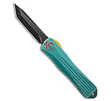 Image of Heretic Knives Bounty Hunter Manticore E OTF Knife Green Al/CF3.25 Black SW AF56CAF1