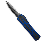 Image of Heretic Knives Colossus D/E OTF Automatic Knife Blue 3.5 Black DLC Full Serr C3804116