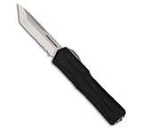 Image of Heretic Knives Colossus OTF Automatic Knife Black Aluminum 3.5 Serrated SW F4355293