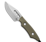 Image of Heretic Knives Kobold Fixed Blade Knife OD Green G-10 2.6 Stonewash 34237082