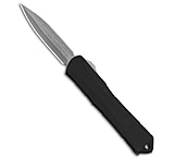 Image of Heretic Knives Manticore-S Double Edge OTF Black 2.63 Battleworn AD10B7F7
