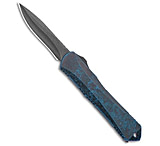 Image of Heretic Knives Manticore-S Recurve OTF Knife Breakthrough Blue 2.63 Black DLC 107E5CF1