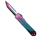 Image of Heretic Knives Manticore S Tanto OTF Knife Miami Vice Cel Shade 2.6 Two-Tone 6BD39E69