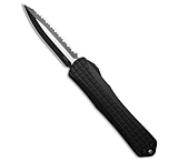Image of Heretic Knives Manticore X MagnaCut D/E Black Aluminum 3.6 Two-Tone Full Serr 89111DBF