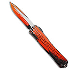 Image of Heretic Knives Manticore-X Recurve OTF Knife Orange Cel Shade 3.75 Cerakote B6F66779