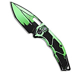 Image of Heretic Knives Medusa Auto Tanto Knife Toxic Green Cel-Shade 3 Cerakote BA8C72F2