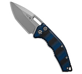 Image of Heretic Knives Medusa Auto Tanto MagnaCut Knife Blue G-10 3 Stonewash 66A27017