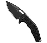 Image of Heretic Knives Medusa MagnaCut Manual Frame Lock Knife Black Al 3 Cerakote 737B3D1F