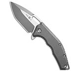 Image of Heretic Knives Medusa Manual Frame Lock Knife Battle Worn Ti 3 Two-Tone 22F0383D