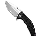 Image of Heretic Knives Medusa Manual Frame Lock Knife Black Aluminum 3 SW Serr E3A542CD