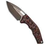 Image of Heretic Knives Medusa Tanto Automatic Knife Blood Red CamoCarbon 3.2 Bronze 053CCD98