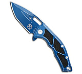 Image of Heretic Knives Medusa Zero Forks Manual Frame Lock Knife Blue Al 3 Cel-Shade 4C016566
