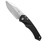 Image of Heretic Knives Mini Pariah S/E Automatic Knife Black Polymer 3.3 SW Serrated BE325753