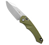 Image of Heretic Knives Mini Pariah S/E Automatic Knife OD Green Polymer 3.3 Stonewash FA96D6DA