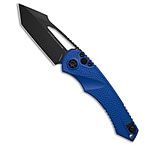 Image of Heretic Knives Mini Pariah T/E Manual Button Lock Knife Blue FRN 3.5 DLC 3A28ECF2